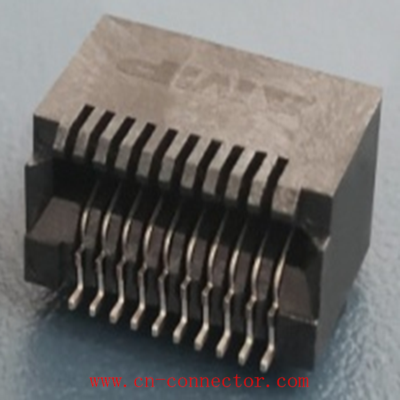 0.8间距 SFP+Connector 20p 40p SMT TYPE SMT 镀金 LCP